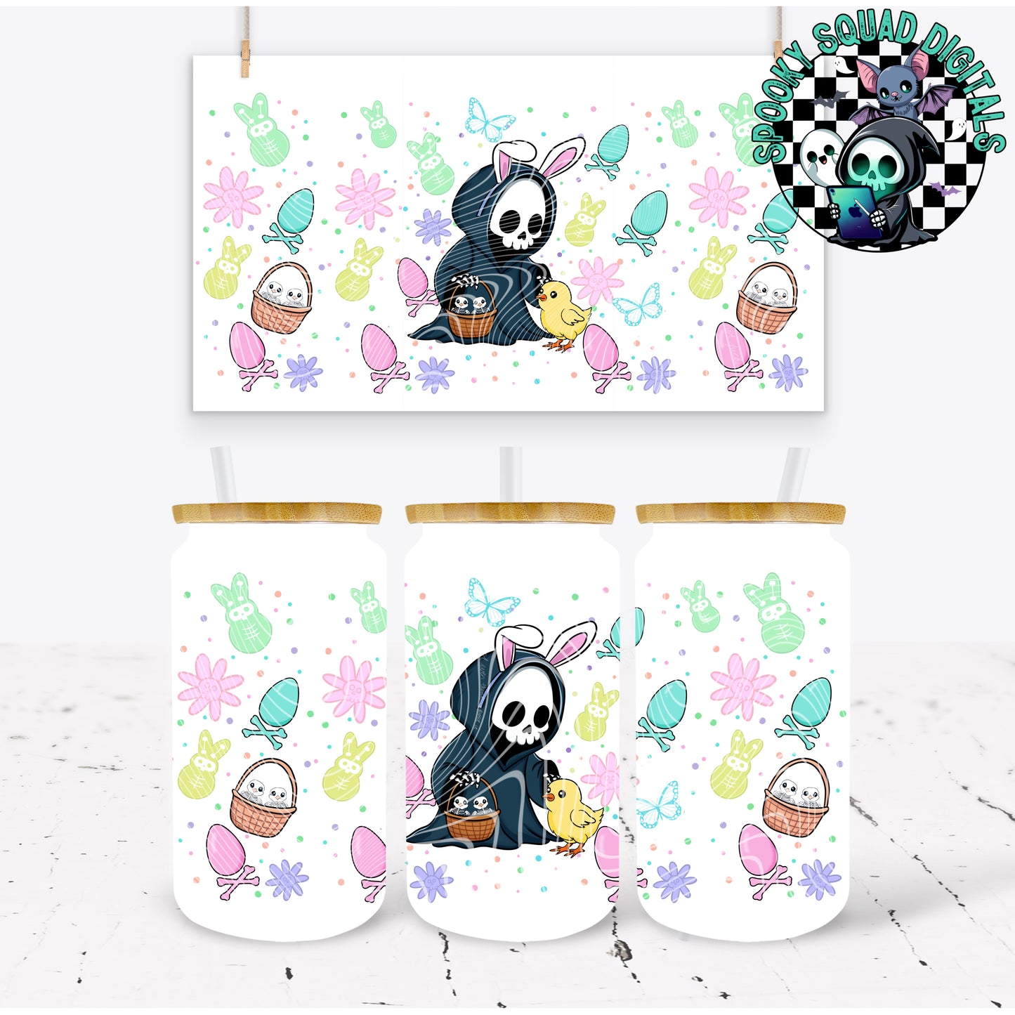 Easter Grim 2.0 - 16 oz Tumbler Wrap