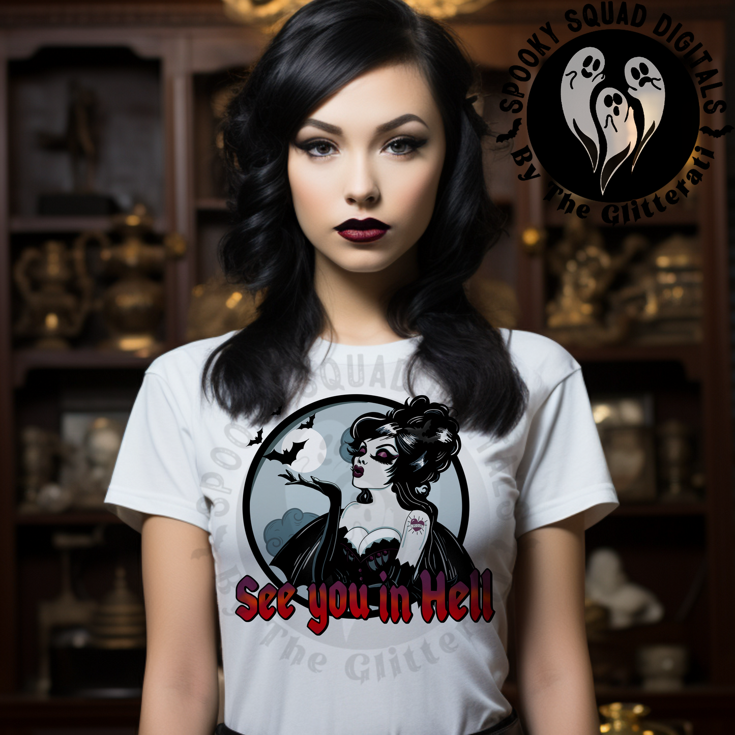 See You In Hell-Batty Babe- PNG File