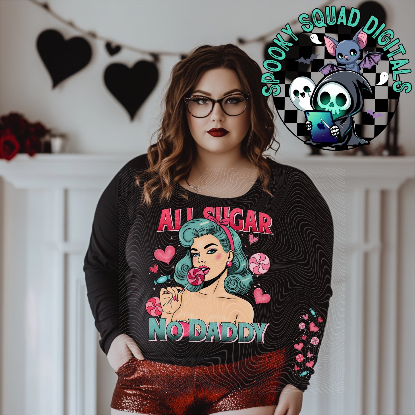 All Sugar No Daddy w/Sleeve - PNG File