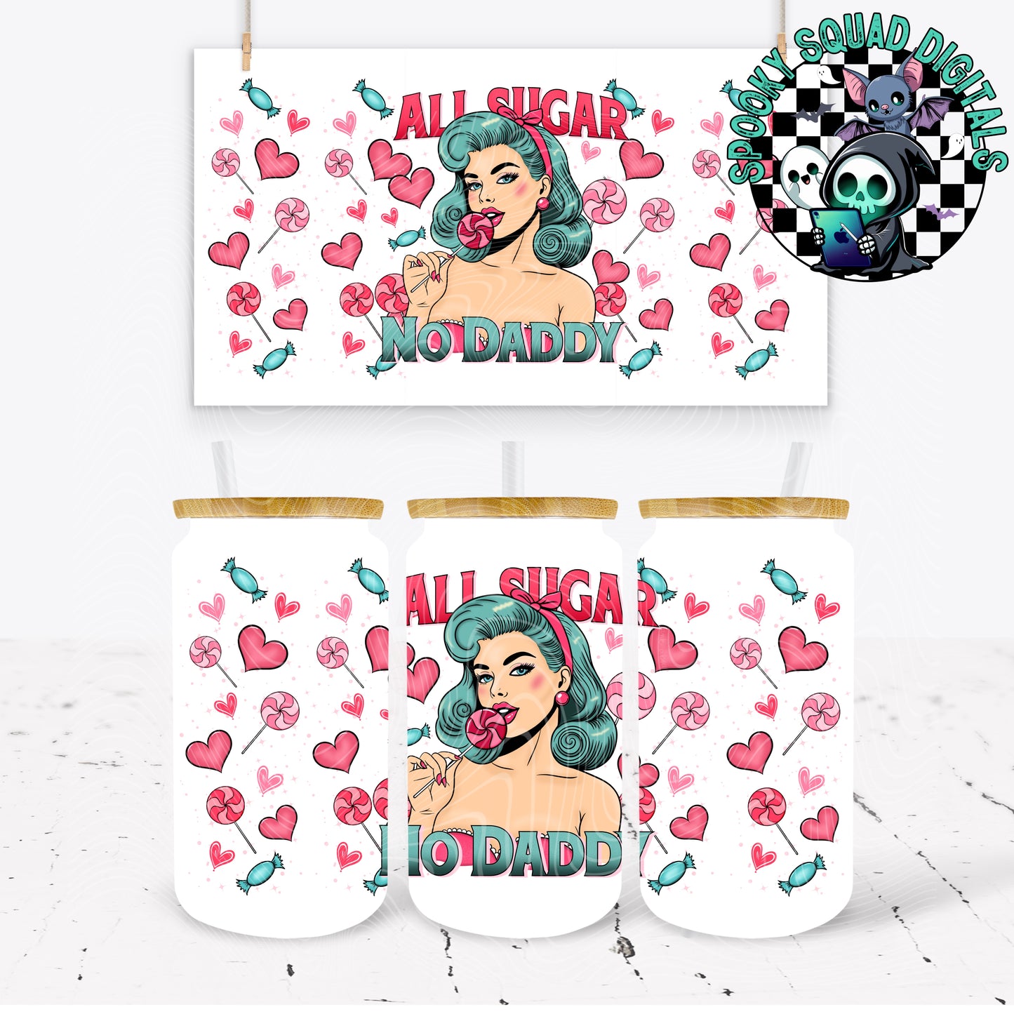All Sugar - 16 oz Tumbler Wrap