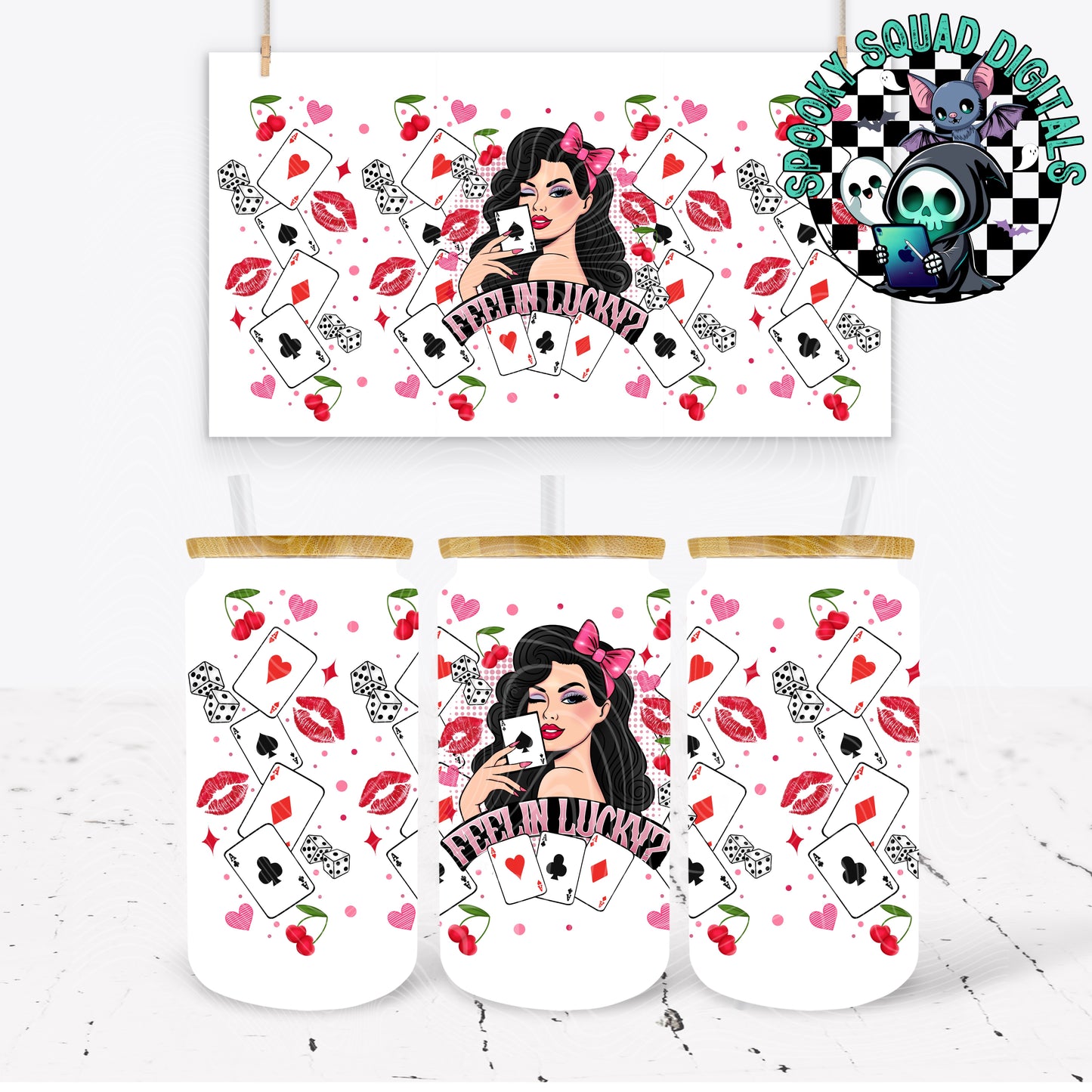 Feelin Lucky - 16 oz Tumbler Wrap
