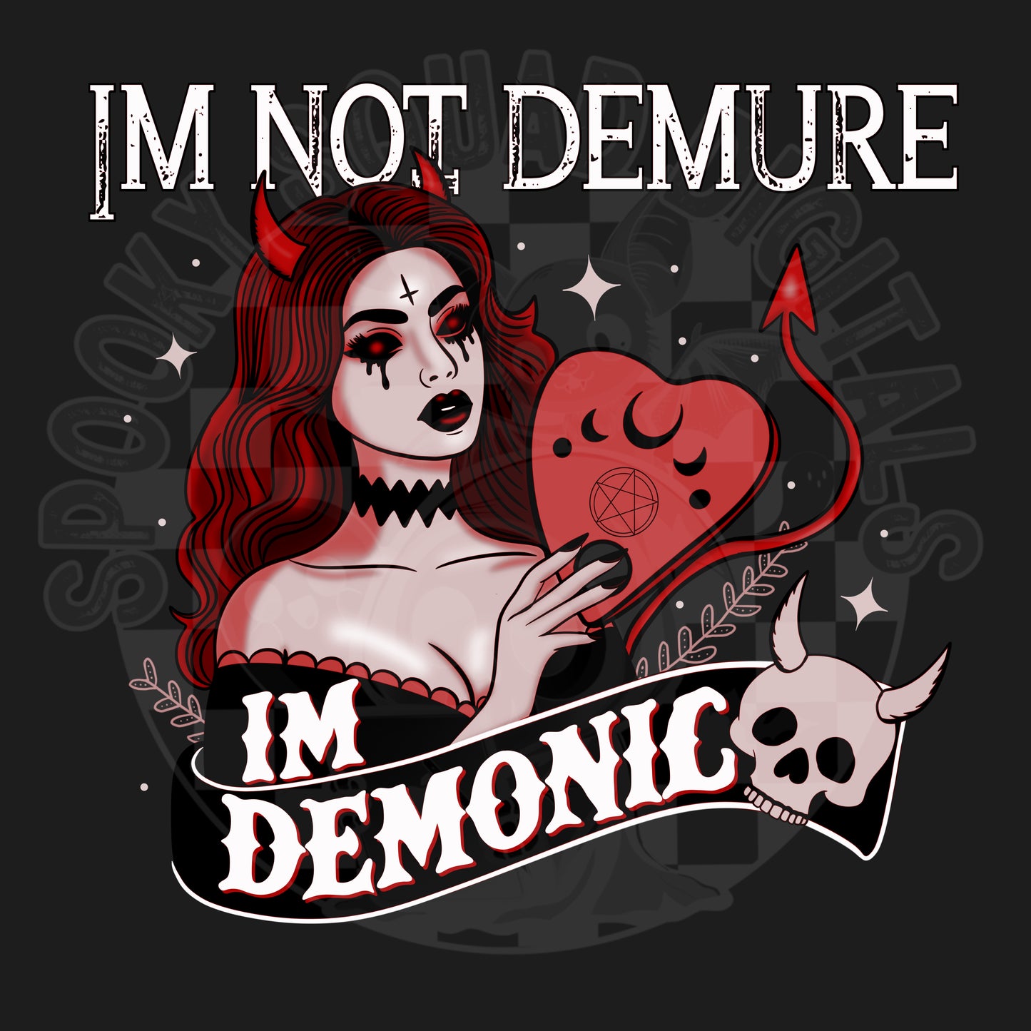 Im not Demure Red - PNG File