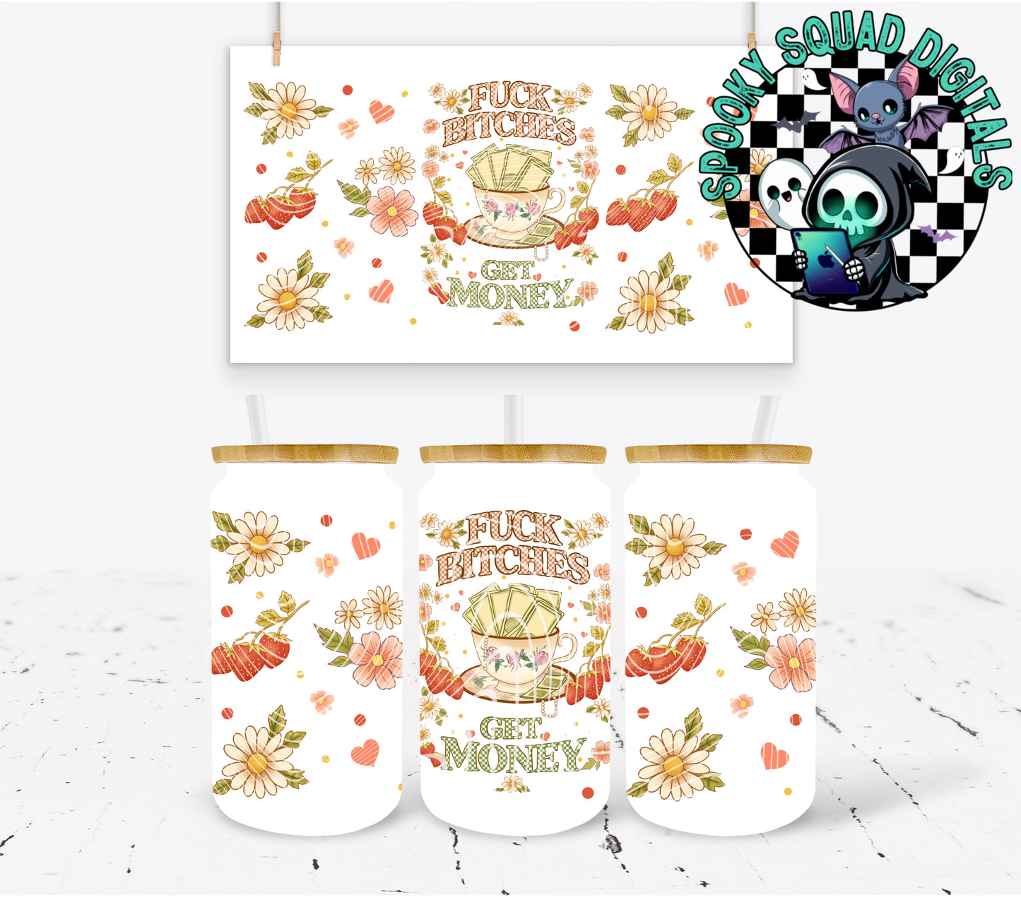 Get Money - 16 oz Tumbler Wrap
