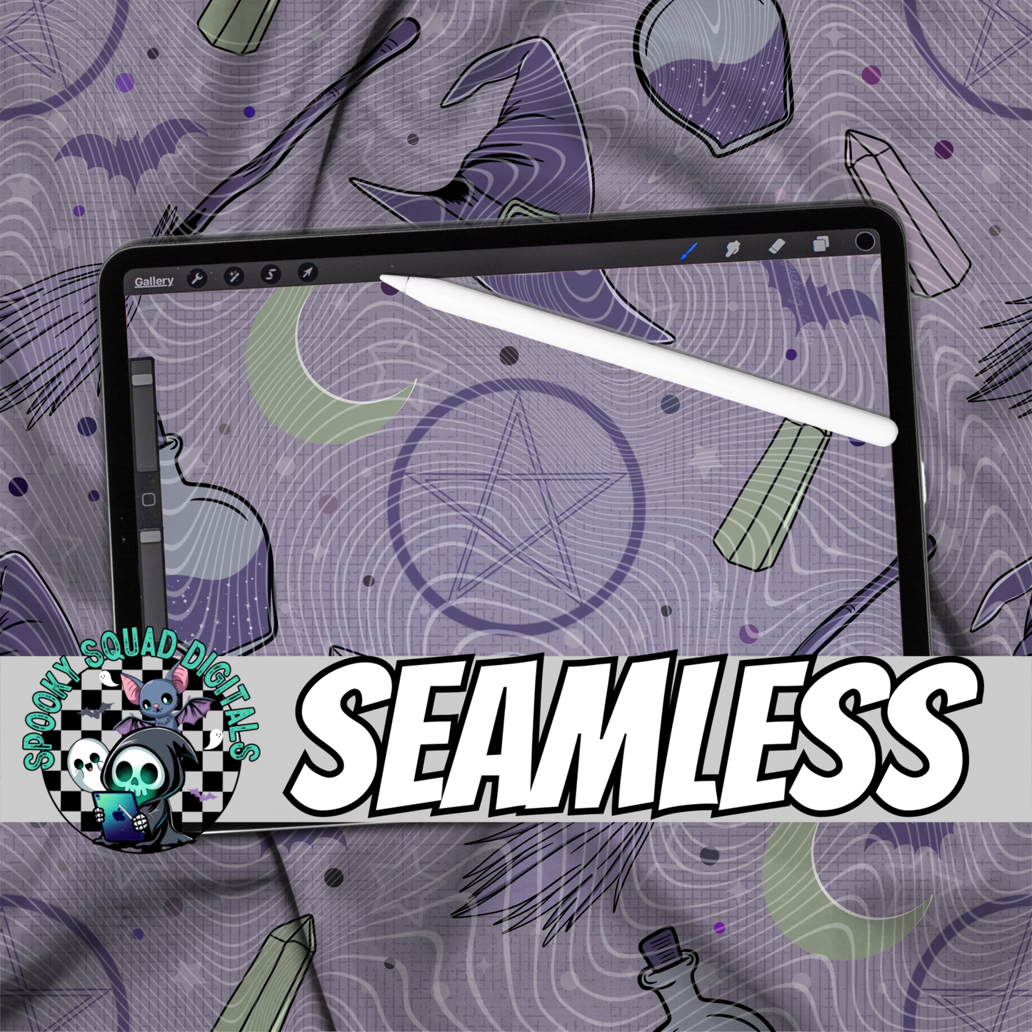 Not All Witches (Purple)- Seamless