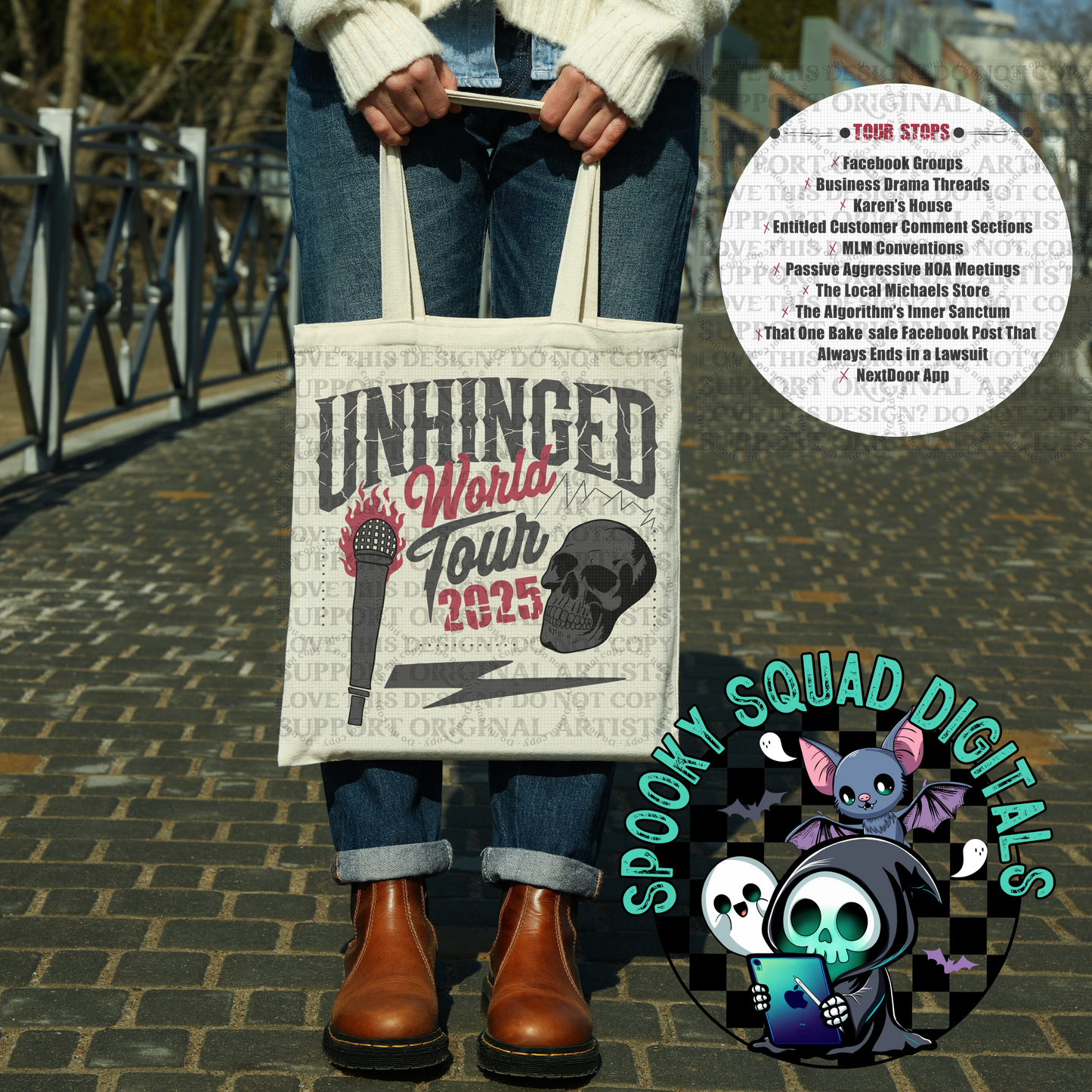Unhinged World Tour Red (Dark) - PNG File