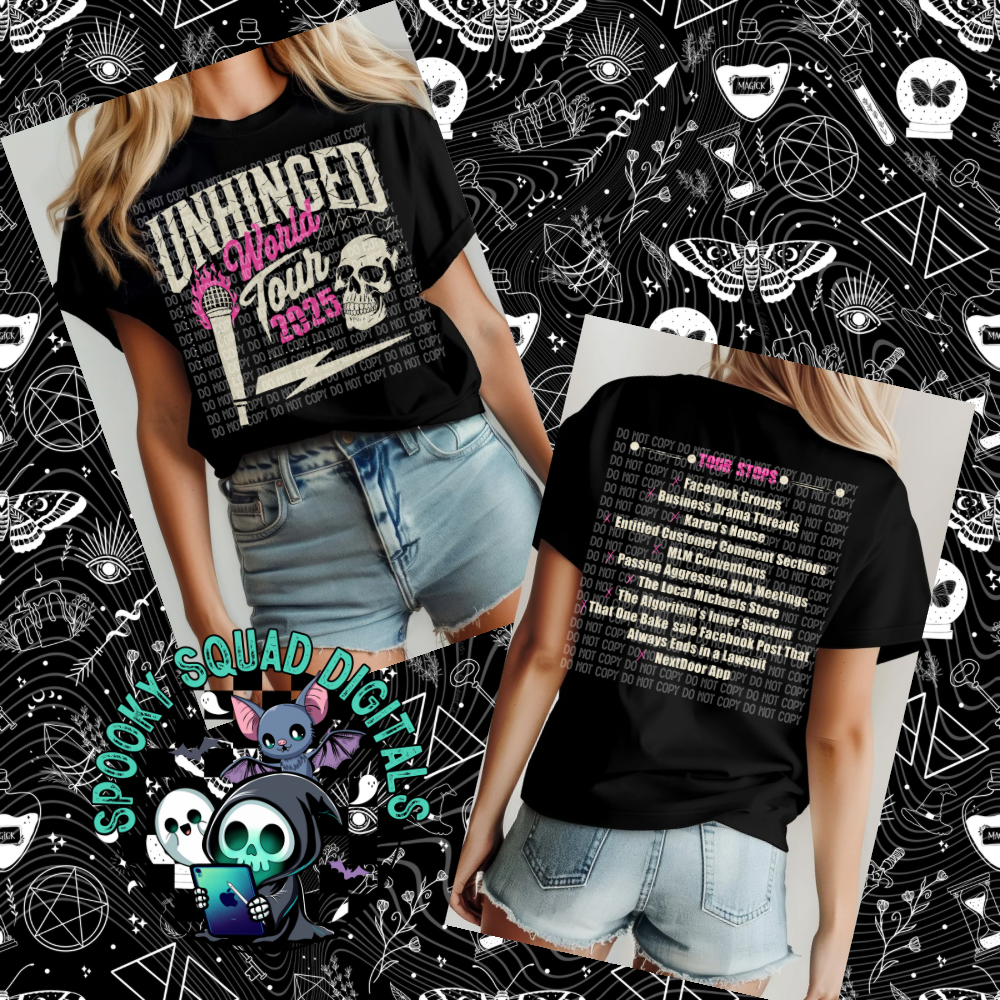 Unhinged World Tour Pink - PNG File