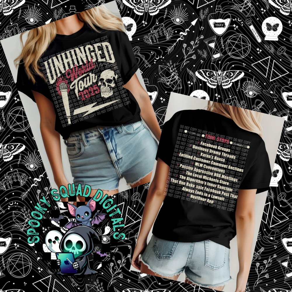 Unhinged World Tour Red - PNG File