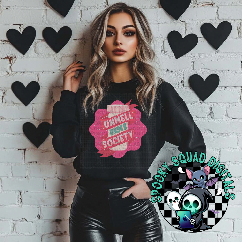 Unwell Babes Pink- PNG File