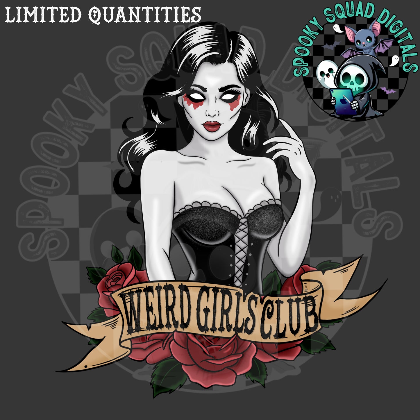 Weird Girls Club Words - PNG File