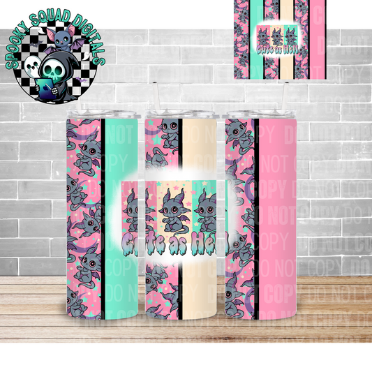 Cute as Hell - Pink - Tumbler Wrap