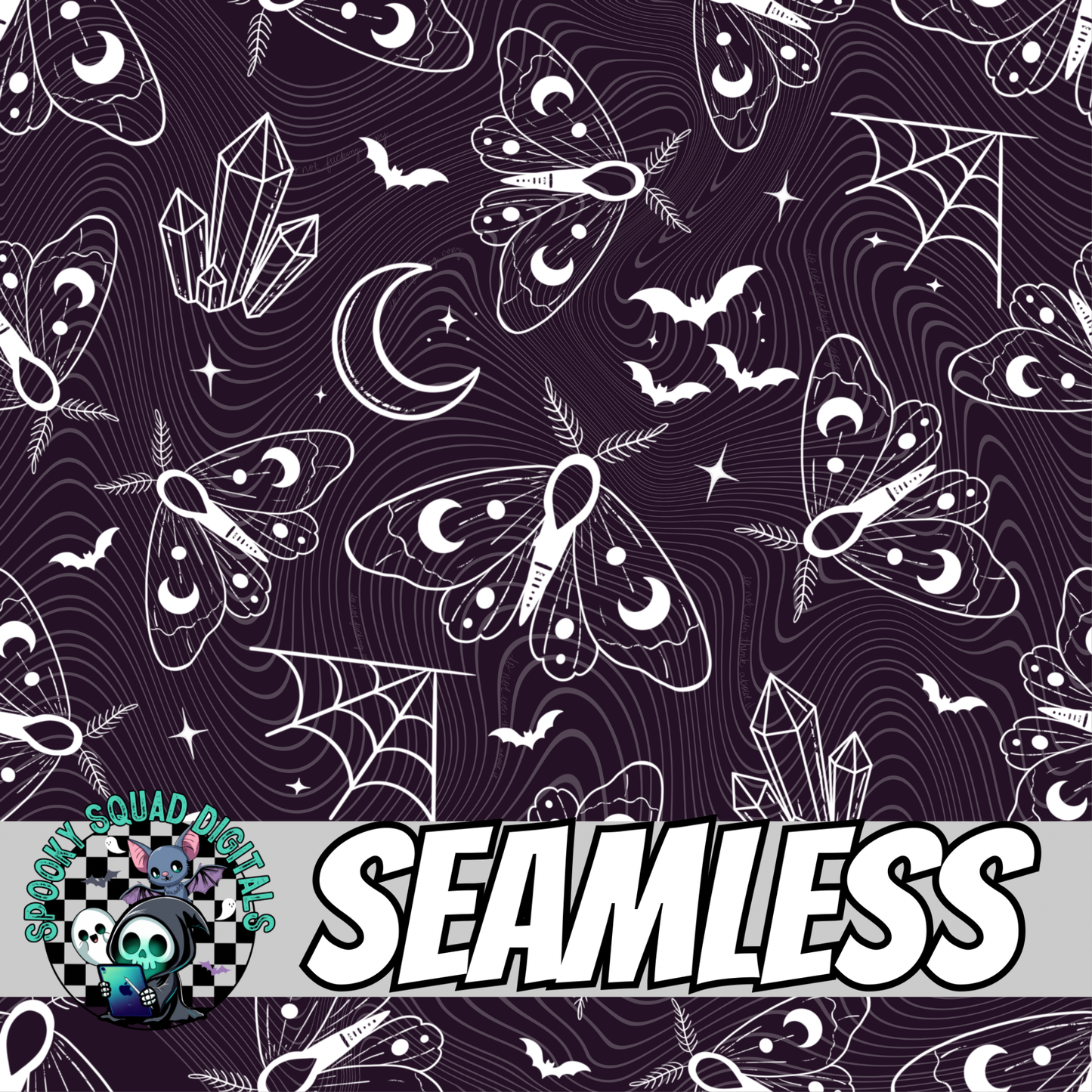 Celestial Moth All Colorways - Seamless