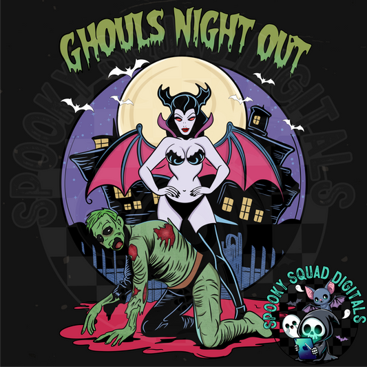 Ghouls Night Out - PNG File Exclusive Design