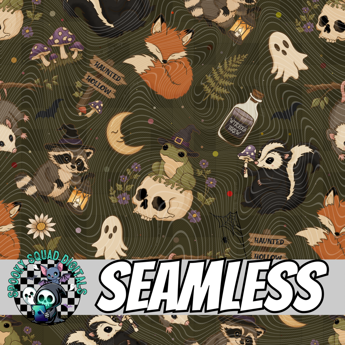 Haunted Hollow - Seamless