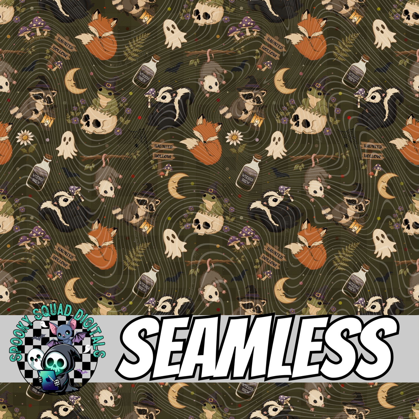 Haunted Hollow - Seamless