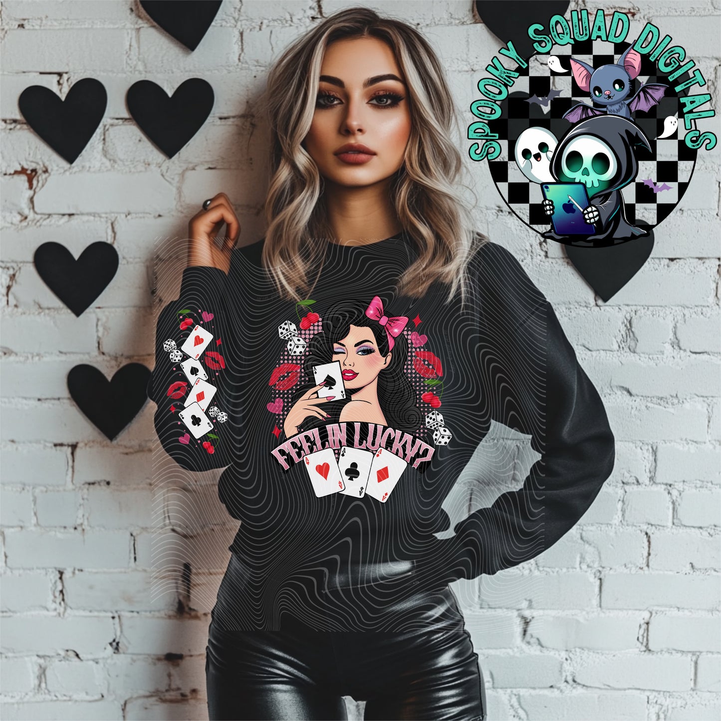 Feelin Lucky w/Sleeve - PNG File