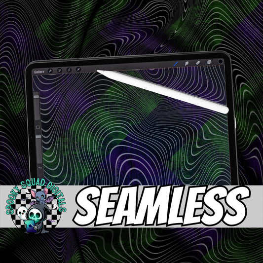Green/Purple Lattice - Seamless
