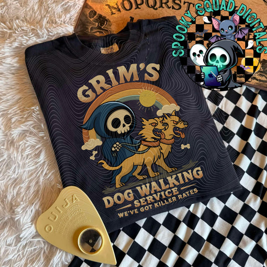 Grims Dog Walking Service - PNG File
