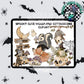 Spooky Cute Woodland Animals Clipart