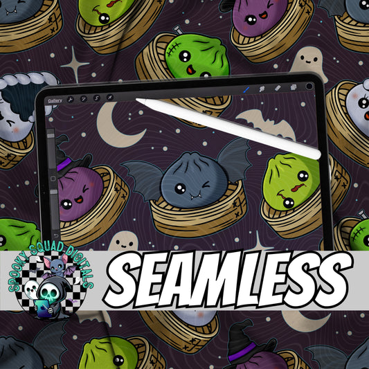 Spooky Dumplings - Seamless