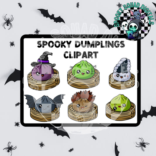 Spooky Dumplings Clipart