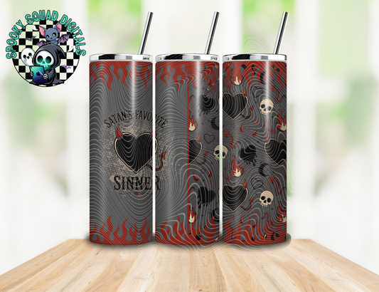 Satan's Favorite Sinner - Tumbler Wrap