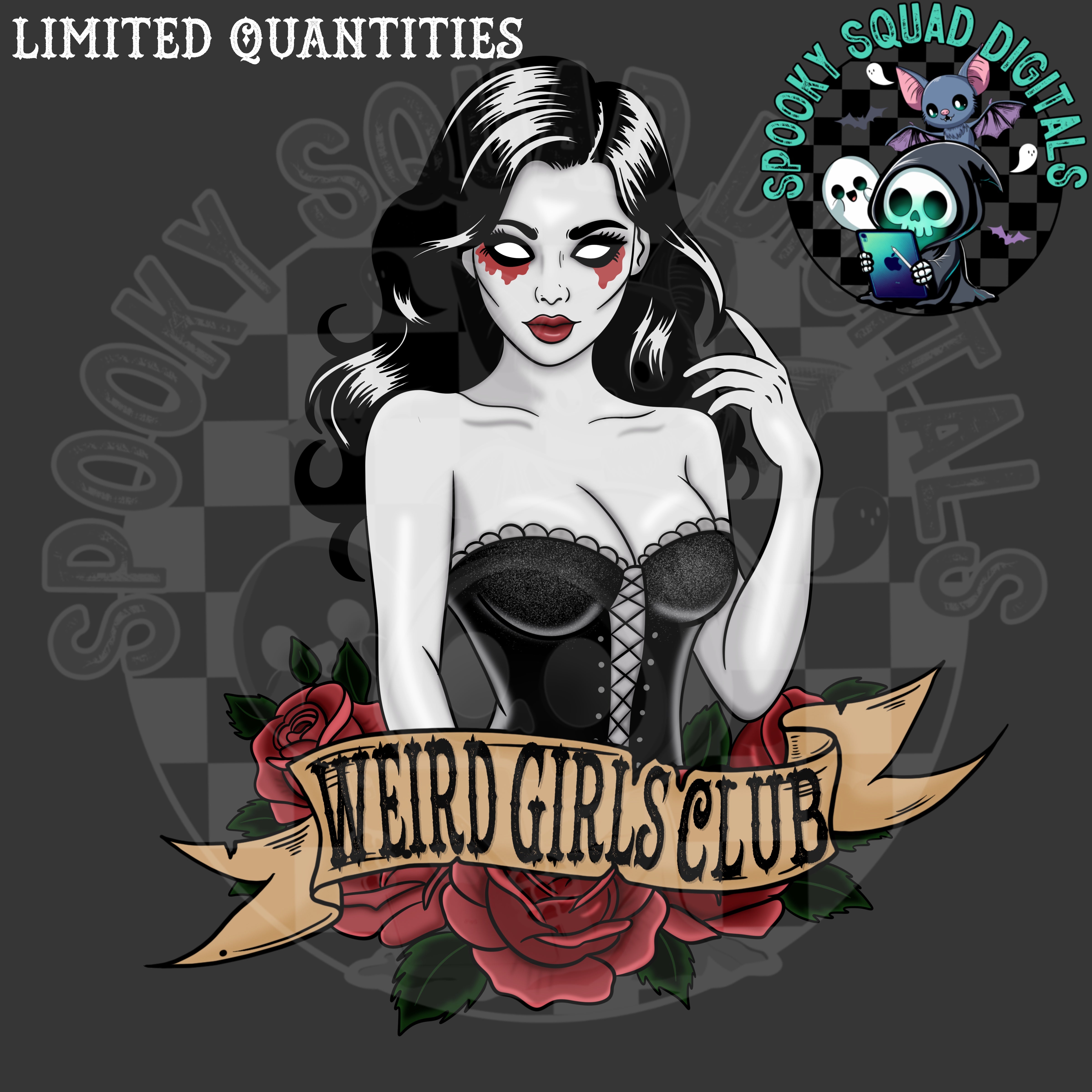 Weird Girls Club Words - PNG File – Spooky Squad Digitals