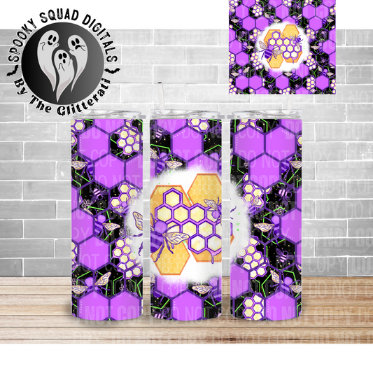 Purple Honeybee - Tumbler Wrap