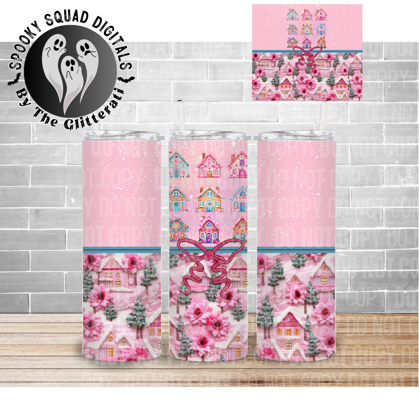 Pink Gingerbreads - Tumbler Wrap