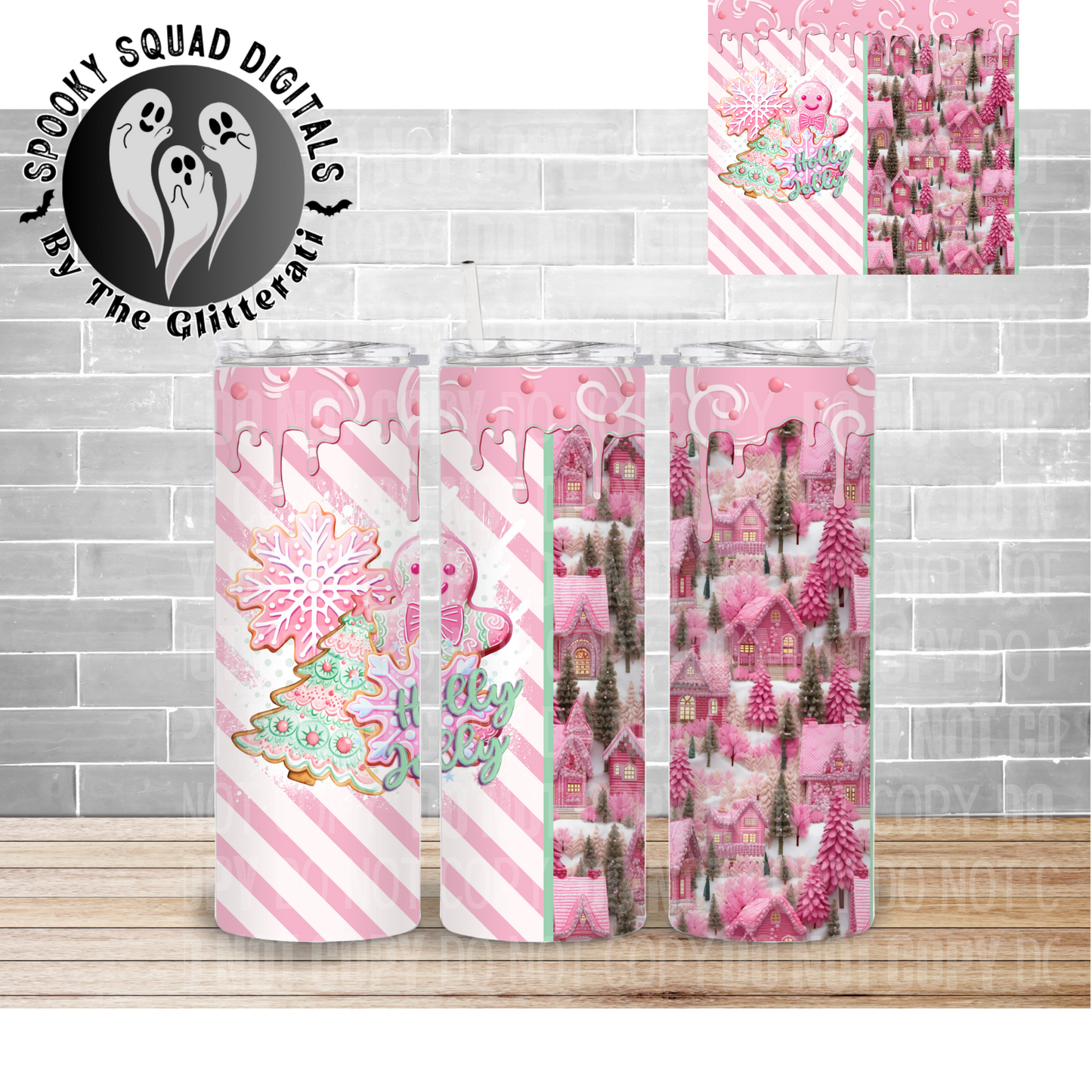 Holly Jolly - Tumbler Wrap